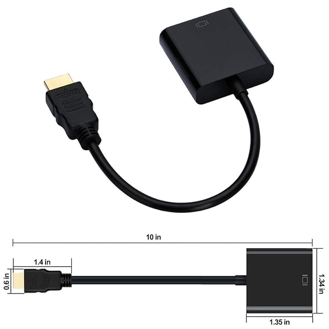 premiumav hdmi male to vga female converter adapter cable premiumav hdmi male to vga female converter adapter cable