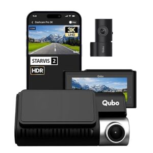 Home dashcam pro 3k with sony starvis 2 imx675 sensor | dual channel | hero group | nightpulse vision | 5mp uhd front (140°), 2mp fhd rear