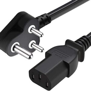 Home fedus power cord 1.8m replacement power cable, india plug iec computer mains power cable cord for desktop 3 pin power cable for pc, power cable for monitor