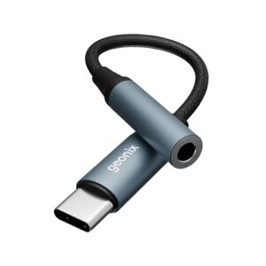 Home ax7 type c to 3.5mm aux adapter | built in dac | mic & audio support | plug & play