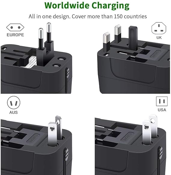 universal travel adapter, international all in one worldwide travel adapter and wall charger with usb ports with multi type power outlet universal travel adapter, international all in one worldwide travel adapter and wall charger with usb ports with multi type power outlet