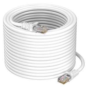 Home ethernet cable, 30 meter high speed 550mhz / 10 gigabit utp lan cable rj45 network cable for modem, router, pc, laptop, tv, gaming console,